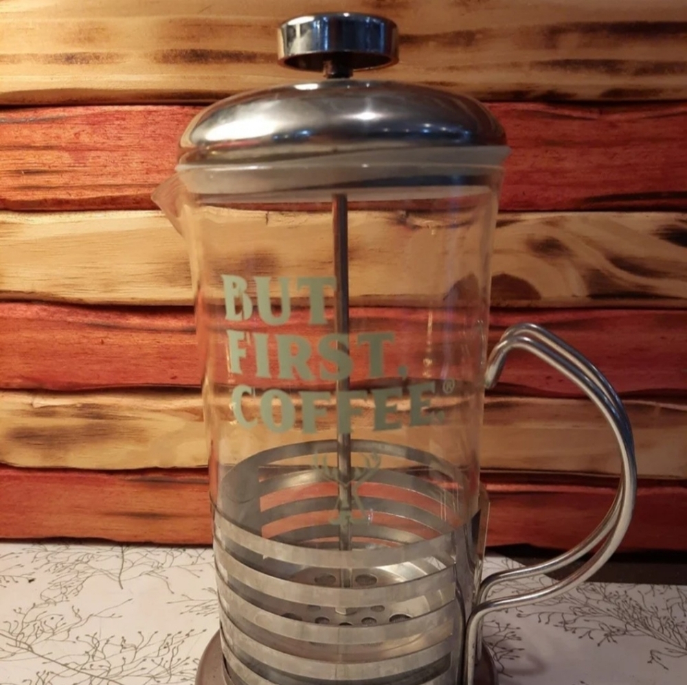 French press glass coffee maker 20 oz Alfred